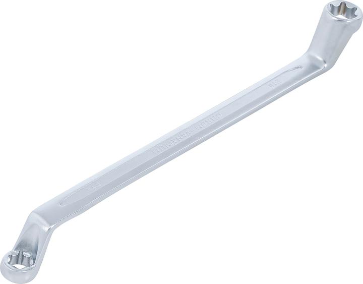 Produktbild BGS Doppel-Ringschlüssel mit E-Profil-Ringköpfen | gekröpft | SW E14 x E18