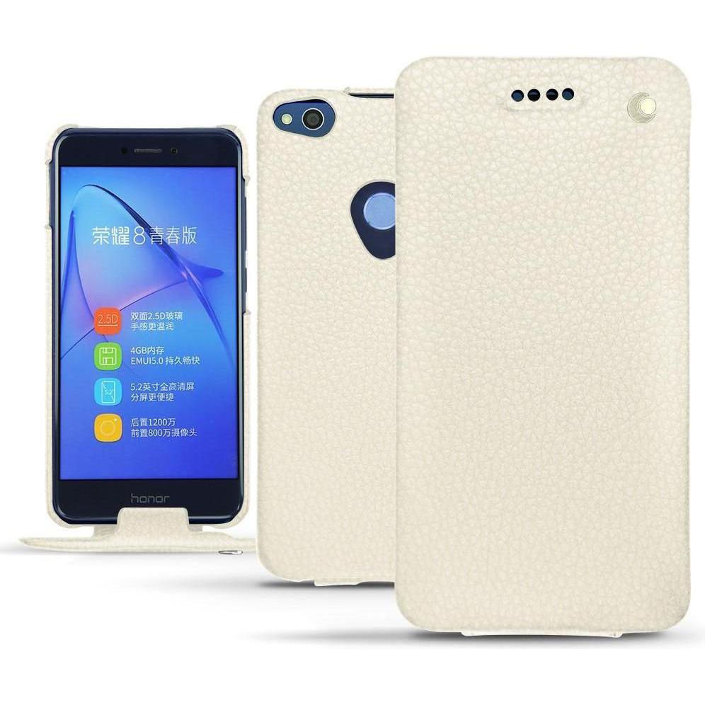 Noreve Lederschutzhülle vertikal (Huawei P8 Lite (2017)), Smartphone Hülle, Beige