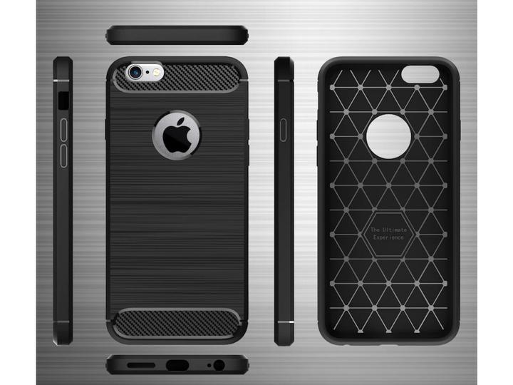Produktbild Screenguard Apple iPhone 6/6S Hülle Carbon Brushed Soft TPU (Apple iPhone 6)