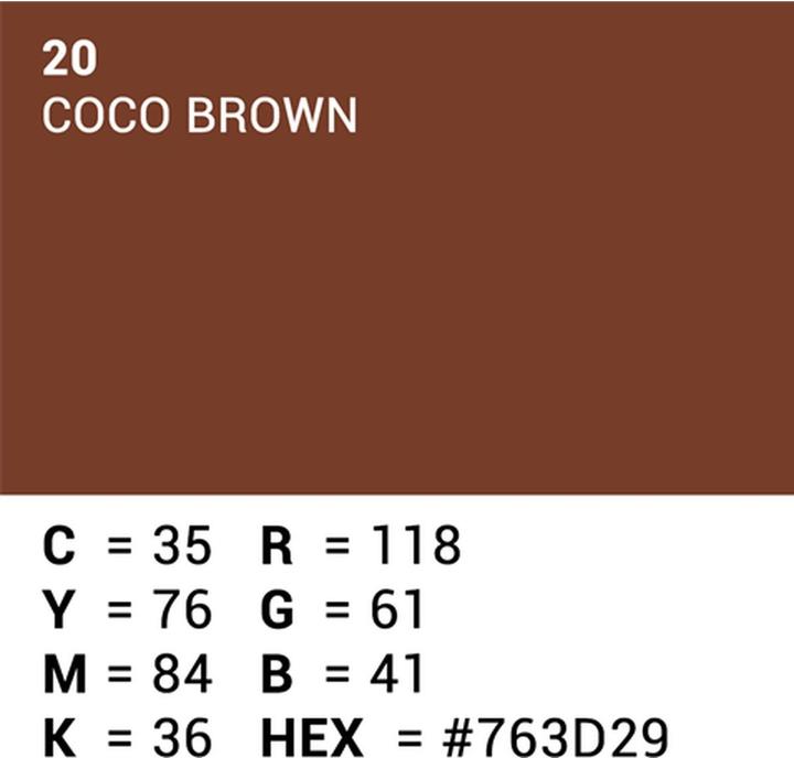 Produktbild Superior Achtergrond Rol Coco Brown (nr 20) 1.35m x 11m