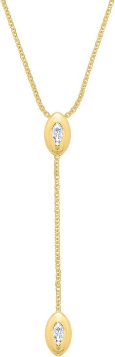 Image du produit Candy Collier en Y Kezia, argent sterling 925, plaqué or (Plaqué or 18k, Argent sterling 925, Argent massif de 925, 42 - 45 cm)