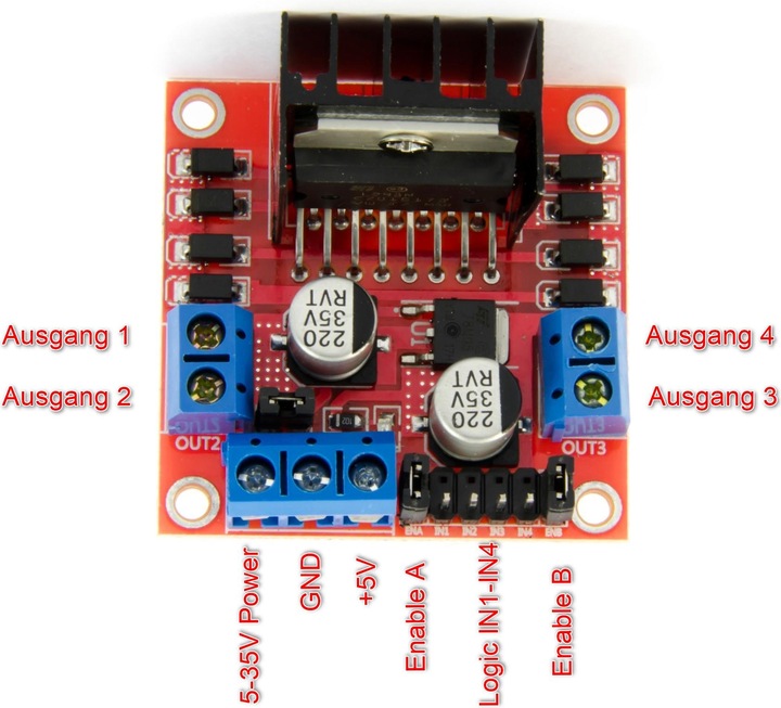 Produktbild Purecrea L298N Schrittmotorendstufe / H-Brücke / DC Motor Treiber