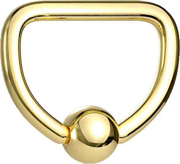 Image du produit Star Piercing Micro Ball Closure Ring doré D (sans laiton, Acier chirurgical 316L)