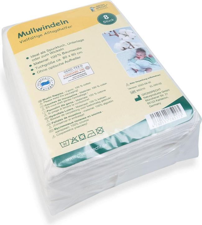 Produktbild Grünspecht Mullwindeln (80 cm, 80 cm)