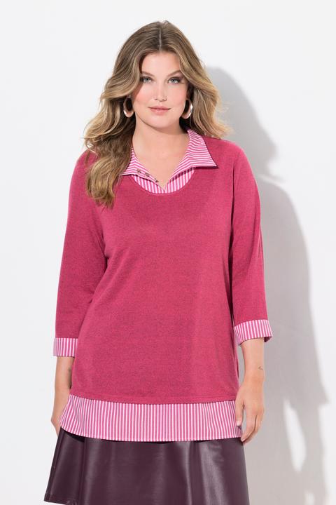 Produktbild Miamoda 2-in-1-Pullover, Lagen-Look, 3/4-Ärmel (54)