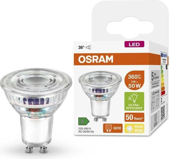 Actual product image Osram Reflektorlampe (GU10, 2 W, 360 lm, 1 x, B)