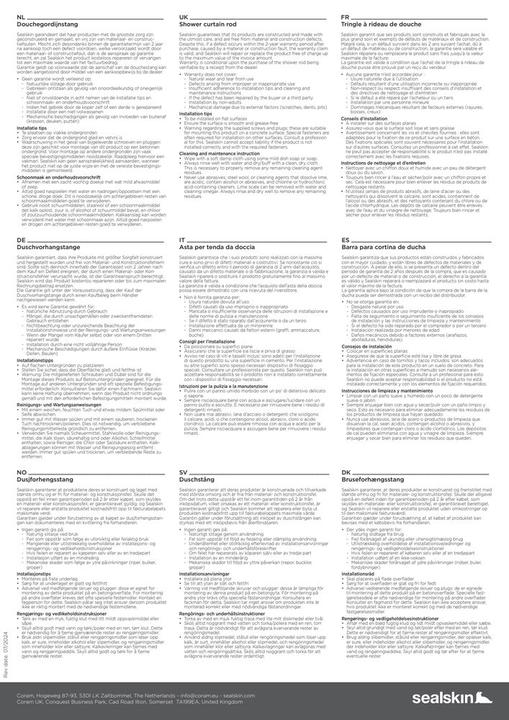 Image du produit Sealskin Swing Shower curtain rail set Chrome