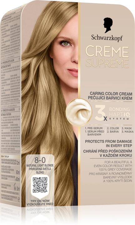 Produktbild Schwarzkopf Creme Supreme Hair Color Shade 80 Natural Blonde (Blond)
