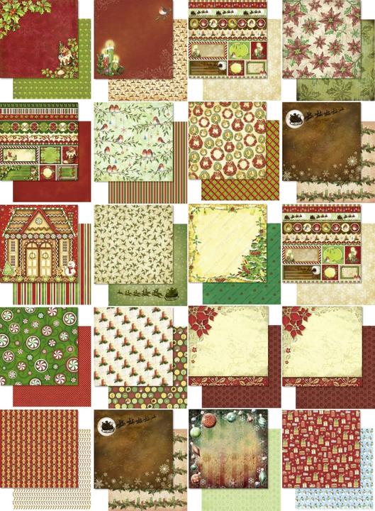 Produktbild Ursus Designpapier X-Mas Glitter,,, Mehrfarbig (190 g/m², 40 x)