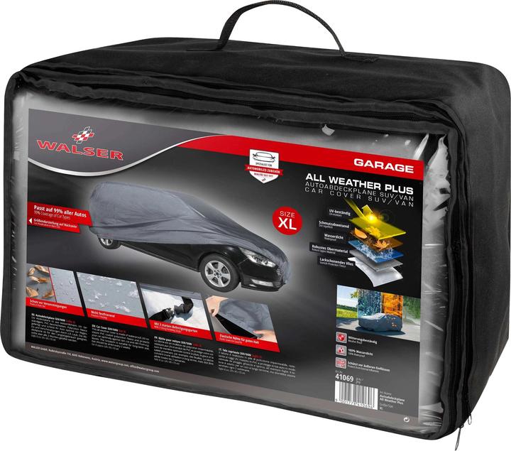 Produktbild Walser Abdeckplane Auto All Weather Plus, Autoplane Vollgarage Grösse 10 SUV grau