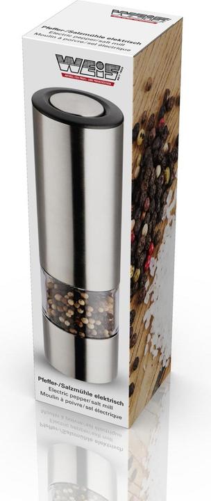 Actual product image Weis Pepper/salt mill electr. ceramic grinder