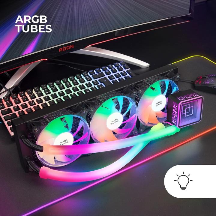 Immagine prodotto Mars Gaming Kit Watercooling Aio Ml-Ultra RGB - 360mm (Noir)