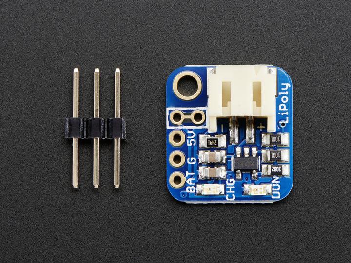 Actual product image Adafruit Pro Trinket LiIon/LiPoly Backpack Add-On (Various)