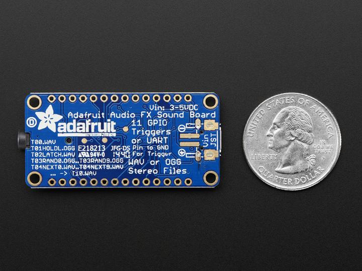 Image du produit Adafruit Carte son Audio FX Déclencheur WAV/OGG avec 16MB Fl (Divers)