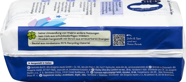 Actual product image dm Jessa Ultra pads Dry Comfort Night BigPack