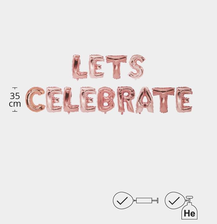 Produktbild I Am Creative Buchstaben Lets Celebrate (13x)