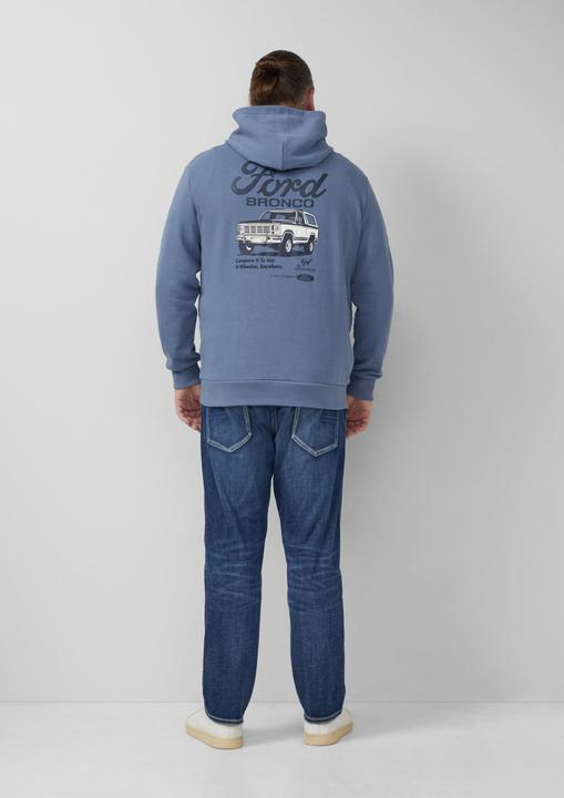 Produktbild s.Oliver Sweatshirt Softer Hoodie im Relaxed Fit mit Artwork (5XL)