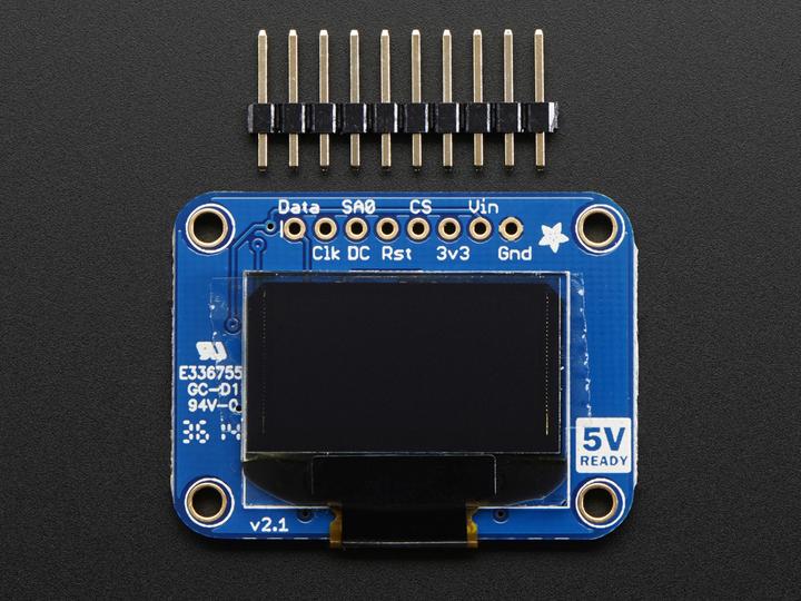 Actual product image Adafruit Monochrome 0.96" 128x64 OLED graphic display (Display)