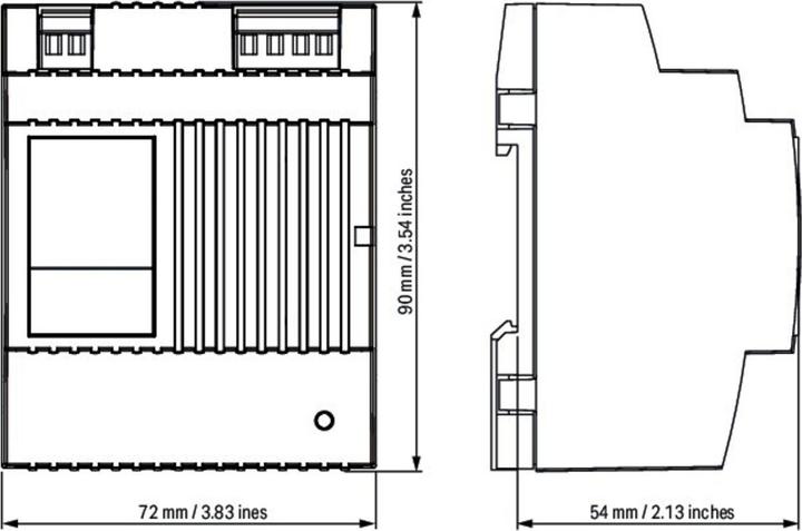 Actual product image Wago DIN rail power supply (DIN rail