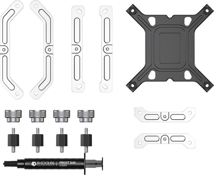 Actual product image ID-Cooling FX240 Infinity White Liquid Processor Cooler aRGB Lighting