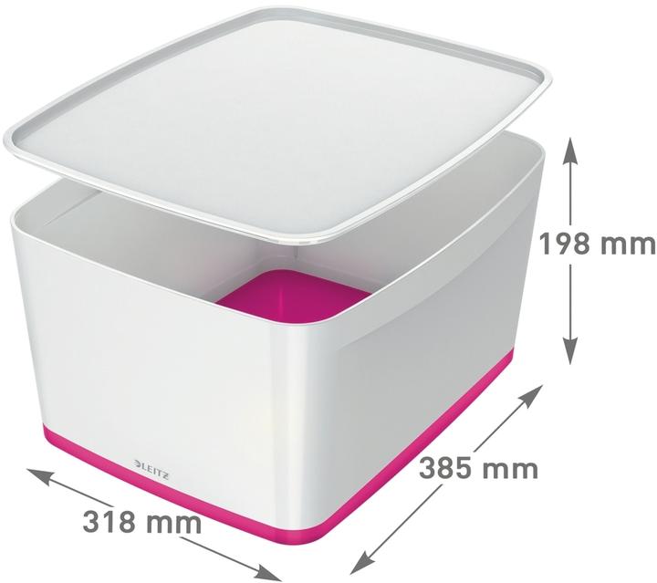 Produktbild Leitz MyBox mittel mit Deckel pink (30.70 cm, 18 l, 1x)
