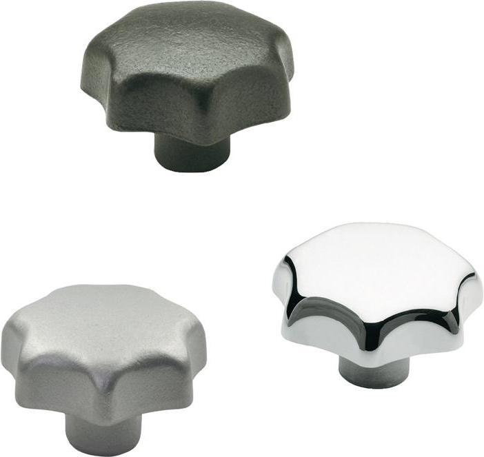 Produktbild Ganter Sterngriff DIN 6336 mit Gewindebuchse Kunststoff d1 32 mm d2 M 6 mm (25 Schrauben pro Stück)