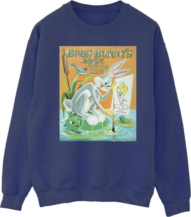 Actual product image Looney Tunes Mens Bugs Bunny Colouring Book Sweatshirt (S)