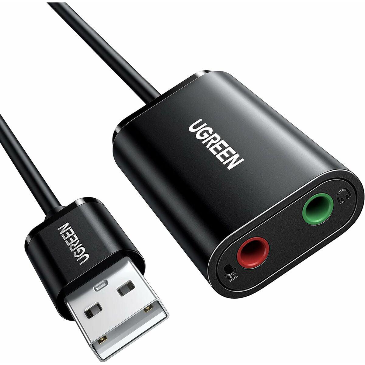 Ugreen Adattatore audio esterno 30724 (USB), Scheda audio, Nero