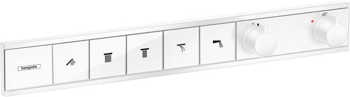 Produktbild hansgrohe HG Fertigmontageset RAINSELECT f UP-Thermostat 5 Verbraucher mattweiss