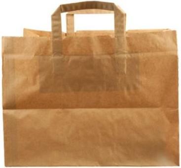 Immagine prodotto MultiLine Baerepose Take Away 41 ltr 360x315x360 mm 110 gr med Hank Papir Brun,125 pz/scatola