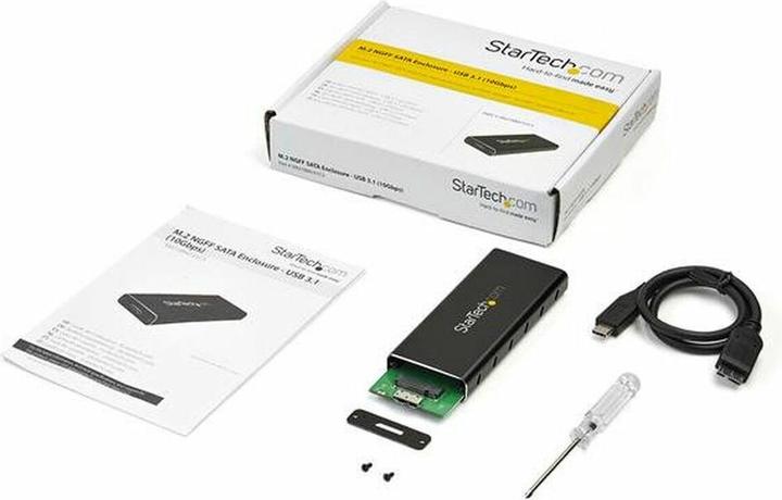 Actual product image StarTech M.2 SATA ENCLOSURE - W/ USB C (M.2 2230, M.2 2242, M.2 2260, M.2)
