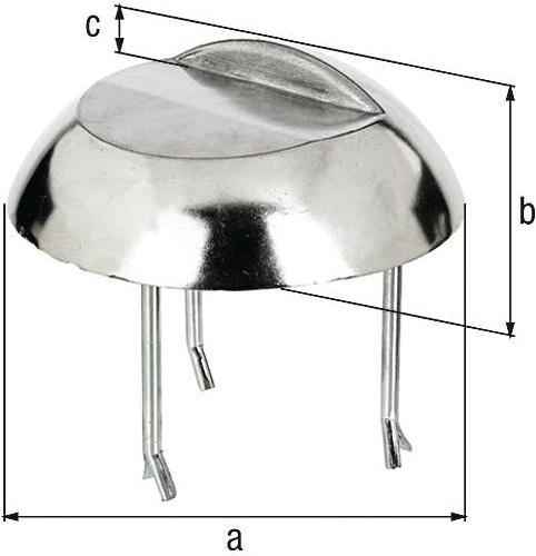 GAH Oploopsteun gegoten aluminium opschroefbaar betonanker 65 mm (1 Pcs.)