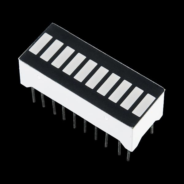 Actual product image SparkFun 10 Segment LED Bar Graph Yellow (Various)