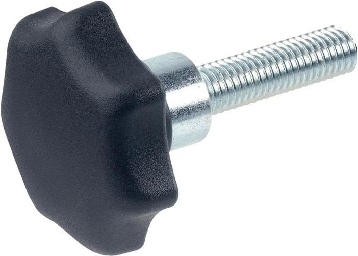 Produktbild Ganter Sterngriff GN 6336.4 Sterngriffschraube Kunststoff d1 32 mm d2 M 6 mm l25 mm (25 Schrauben pro Stück)