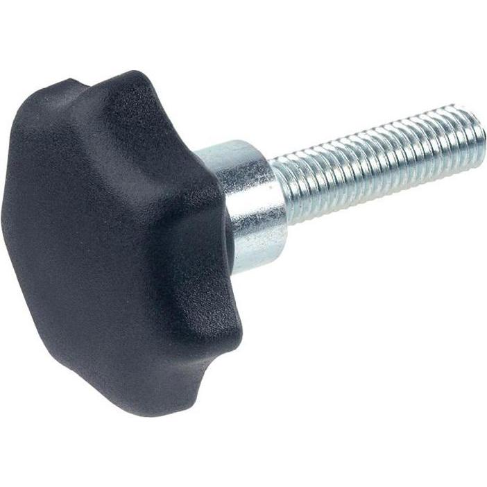 Ganter, Schrauben, Sterngriff GN 6336.4 Sterngriffschraube Kunststoff d1 63 mm d2 M 12 mm l50 mm (10 Schrauben pro Stück...