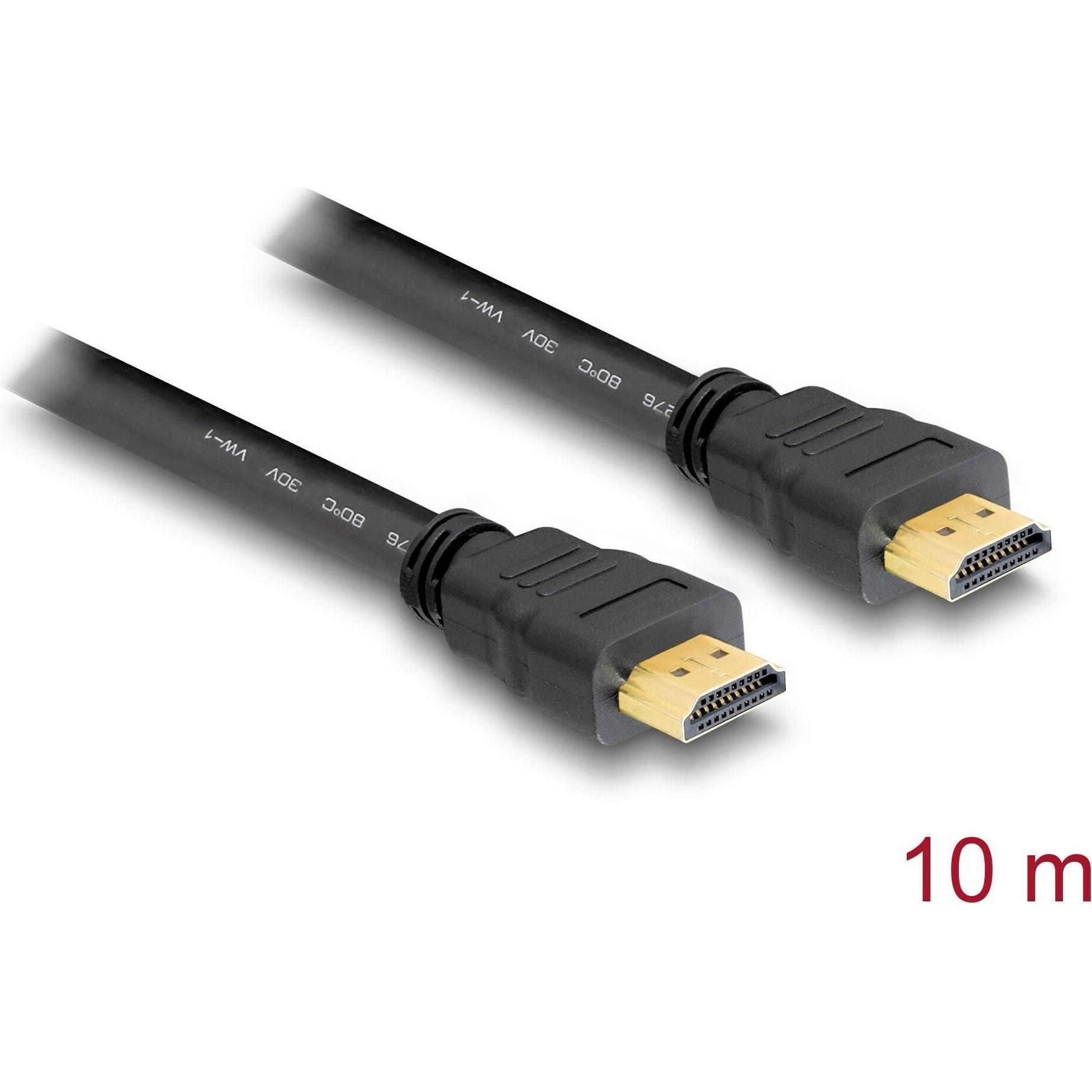 Delock HDMI (Typ A) — HDMI (Typ A) (10 m, HDMI), Video Kabel