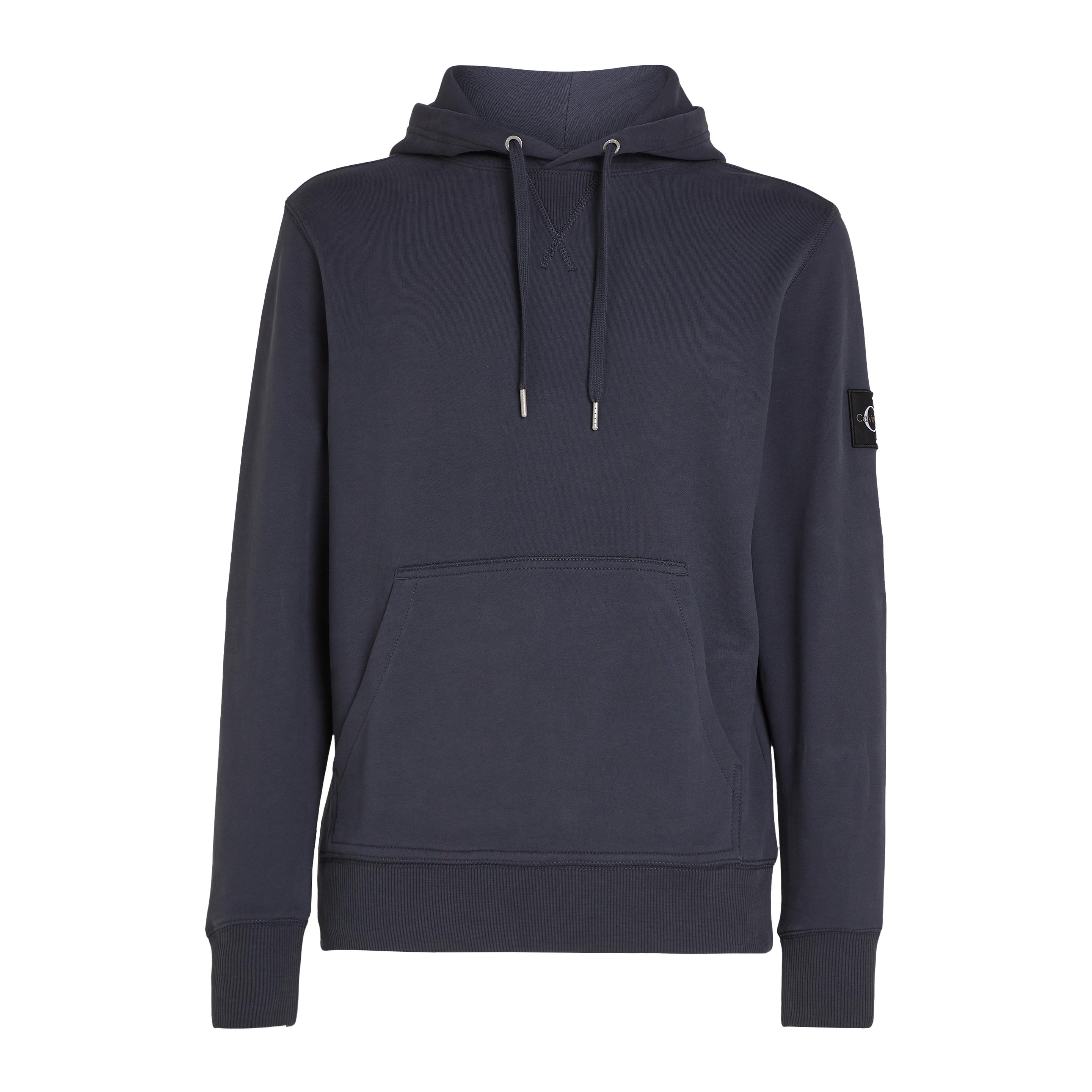 Calvin Klein Jeans, Uomini, Felpa + Maglione, Badge Hoodie, Blu, (XL)