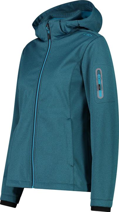 Actual product image CMP Campagnolo Women's Jacket Zip Hood Melange Softshell (44, XL)