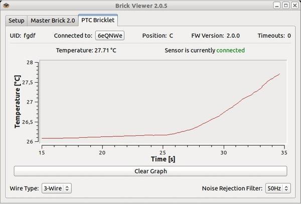 Actual product image Tinkerforge PTC Bricklet