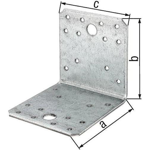 GAH, Baubeschläge + Holzverbinder, Winkelverbinder 90 x 65x90mm S.2,5 mm ETA-08/0165 (Winkelverbinder, 50 Stk.)