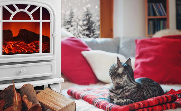 Actual product image Monzana Electric Fireplace (60 x 28 x 50 cm)