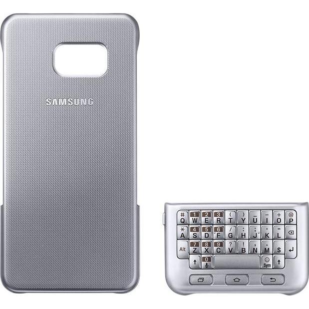 Thumbnail - Samsung Keyboard Cover (Eng. Int., Galaxy S6 Edge+), Tablet Tastatur, Silber