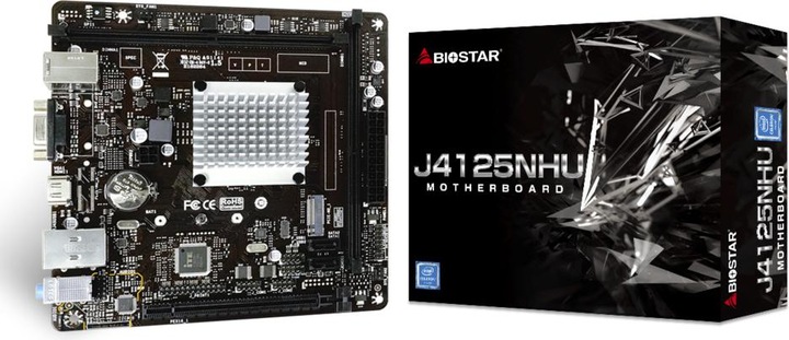 Produktbild Biostar J4125NHU (BGA 1090, Intel SoC, Mini-ITX)