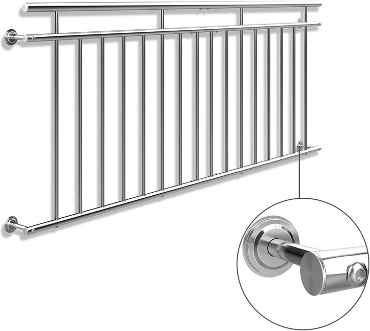 Produktbild Monzana Balkongeländer (Edelstahl)
