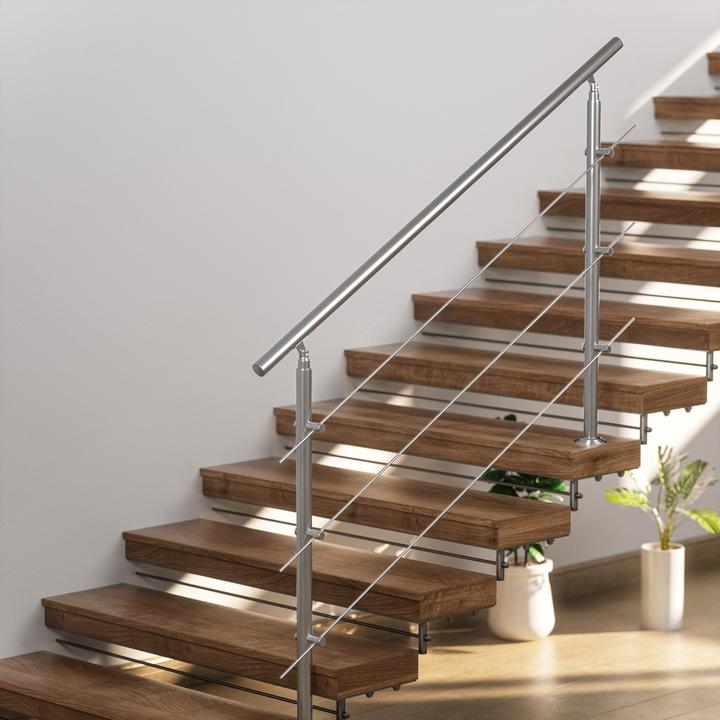 Produktbild Monzana Treppengeländer (Edelstahl, gebürstet)