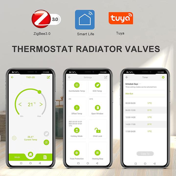 Actual product image Awow Radiator thermostat