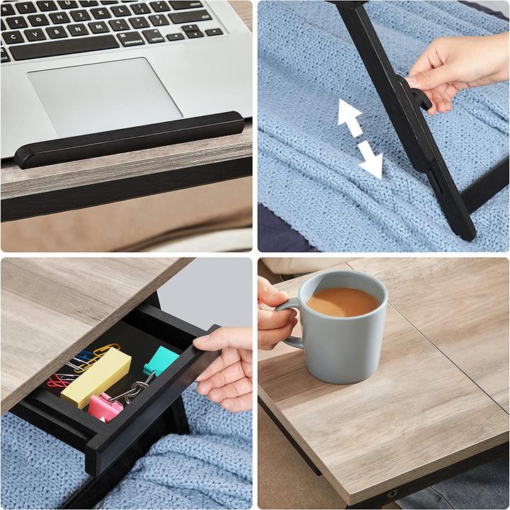 Actual product image Songmics Laptop table, Greige