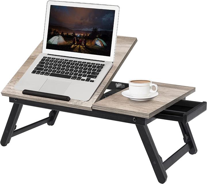 Actual product image Songmics Laptop table, Greige