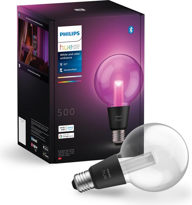 Produktbild Philips Hue White & Color Ambiance Lightguide Globe (E27, 500 lm, 1x)