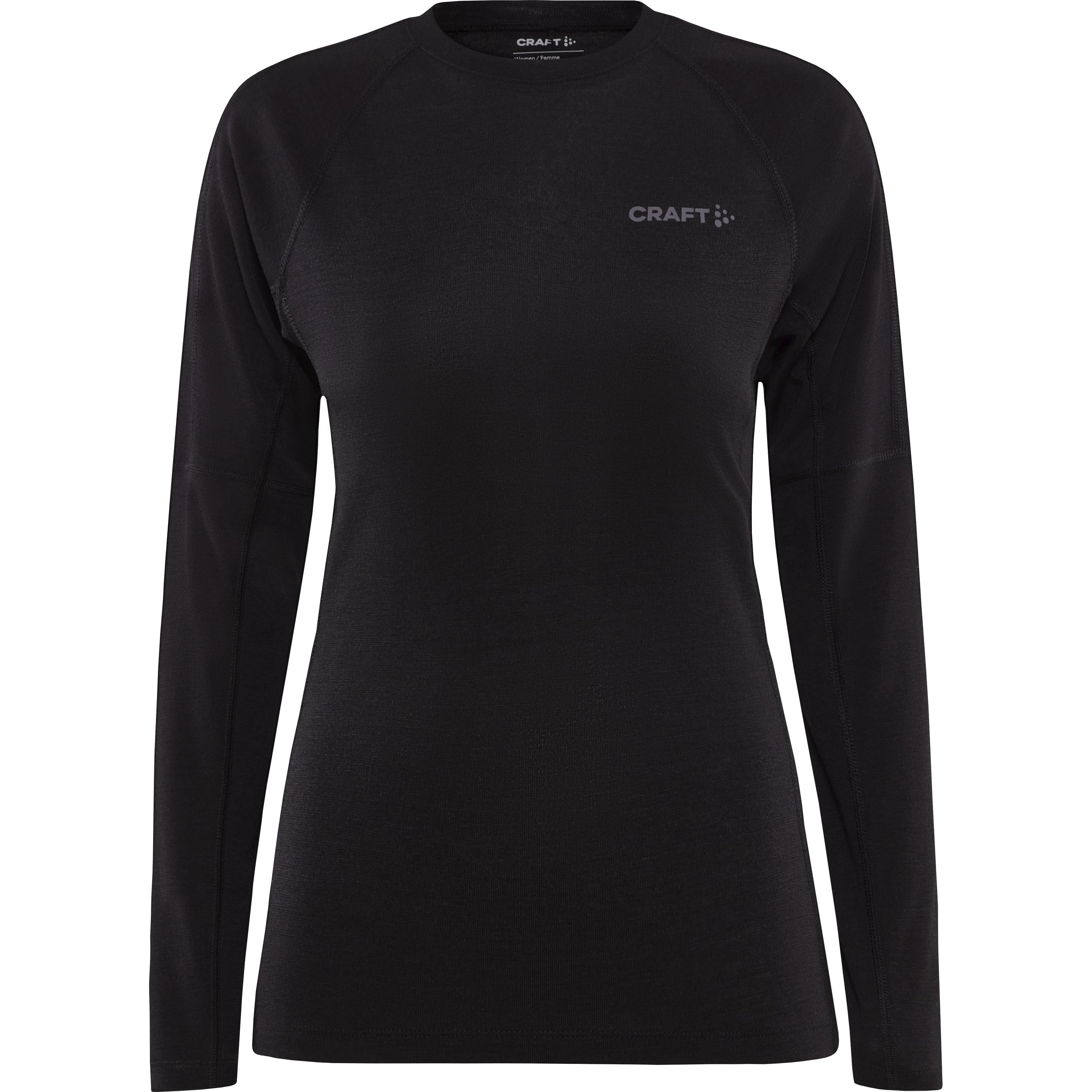 Craft, Damen, Funktionsshirt, Women's ADV Wool Merino RN L/S (XS), Schwarz, XS
